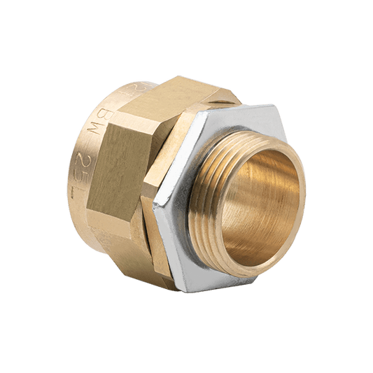 UNCRIMP 3 PART BW ARMOURED INDUSTRIAL BRASS GLANDS 25MM (PK2) - 3 Part UNCRIMP 3 PART BW ARMOURED INDUSTRIAL BRASS GLANDS 25MM (PK2) 3 Part