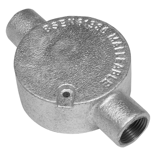 UNCRIMP 20MM 2 WAY GALV CONDUIT BOXES PK10 - Boxes UNCRIMP 20MM 2 WAY GALV CONDUIT BOXES PK10 Boxes