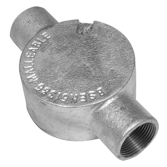 UNCRIMP 25MM 2 WAY GALV CONDUIT BOXES PK10 - Boxes UNCRIMP 25MM 2 WAY GALV CONDUIT BOXES PK10 Boxes