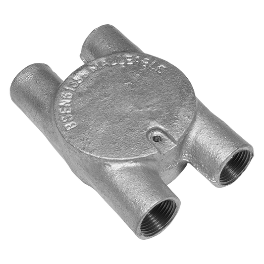 UNCRIMP 20MM 4 WAY 'H' GALV CONDUIT BOXES PK10 - Boxes UNCRIMP 20MM 4 WAY 'H' GALV CONDUIT BOXES PK10 Boxes