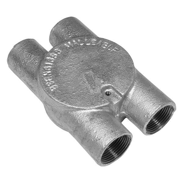 UNCRIMP 25MM 4 WAY 'H' GALV CONDUIT BOXES PK10 - Boxes UNCRIMP 25MM 4 WAY 'H' GALV CONDUIT BOXES PK10 Boxes