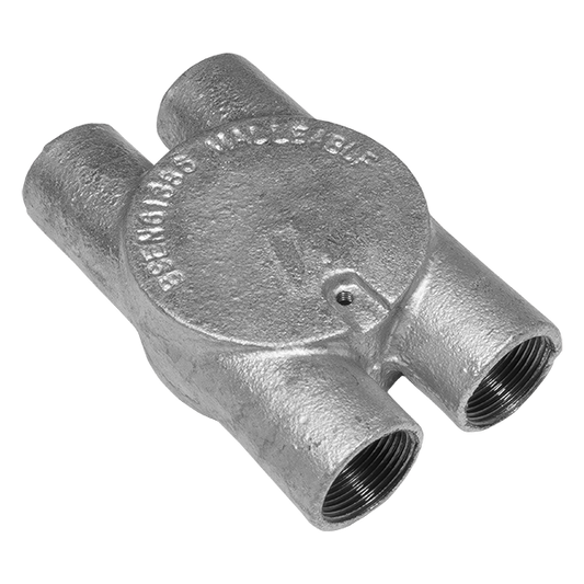 UNCRIMP 25MM 4 WAY 'H' GALV CONDUIT BOXES PK10 - Boxes UNCRIMP 25MM 4 WAY 'H' GALV CONDUIT BOXES PK10 Boxes