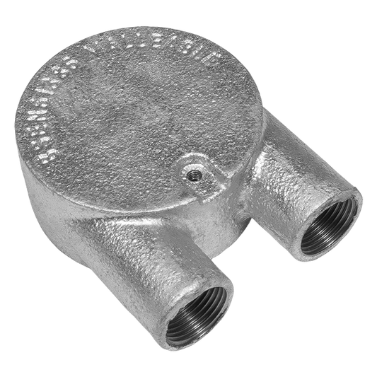 UNCRIMP 20MM 2 WAY 'U' GALV CONDUIT BOXES PK10 - Boxes UNCRIMP 20MM 2 WAY 'U' GALV CONDUIT BOXES PK10 Boxes
