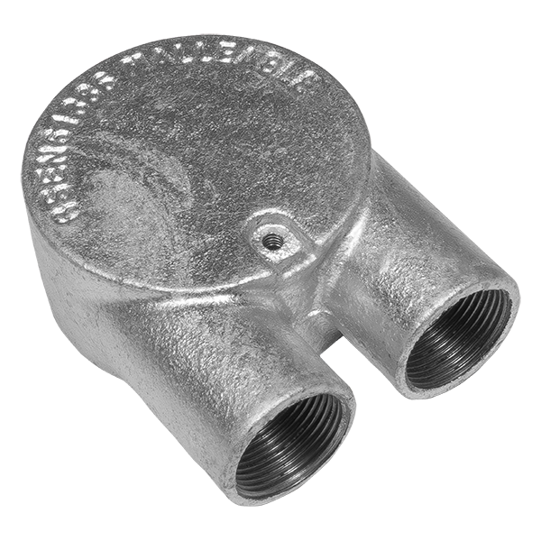 UNCRIMP 25MM 2 WAY 'U' GALV CONDUIT BOXES PK10 - Boxes UNCRIMP 25MM 2 WAY 'U' GALV CONDUIT BOXES PK10 Boxes