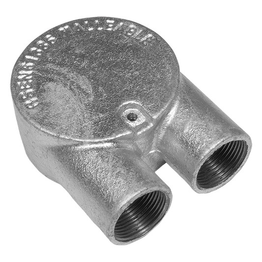 UNCRIMP 25MM 2 WAY 'U' GALV CONDUIT BOXES PK10 - Boxes UNCRIMP 25MM 2 WAY 'U' GALV CONDUIT BOXES PK10 Boxes