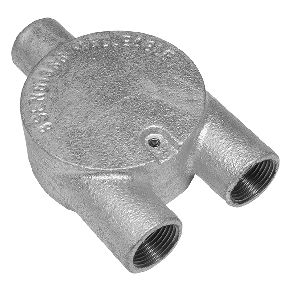 UNCRIMP 20MM 3 WAY 'Y' GALV CONDUIT BOXES PK10 - Boxes UNCRIMP 20MM 3 WAY 'Y' GALV CONDUIT BOXES PK10 Boxes
