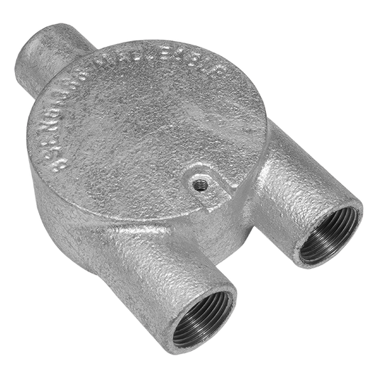 UNCRIMP 20MM 3 WAY 'Y' GALV CONDUIT BOXES PK10 - Boxes UNCRIMP 20MM 3 WAY 'Y' GALV CONDUIT BOXES PK10 Boxes