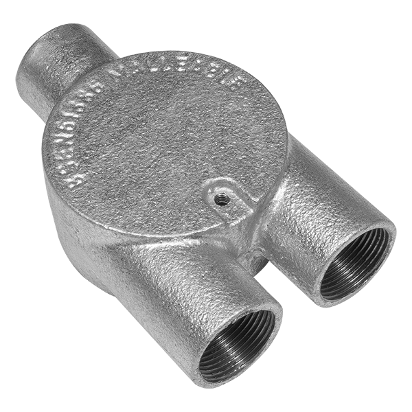 UNCRIMP 25MM 3 WAY 'Y' GALV CONDUIT BOXES PK10 - Boxes UNCRIMP 25MM 3 WAY 'Y' GALV CONDUIT BOXES PK10 Boxes