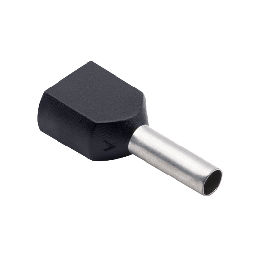 UNCRIMP DOUBLE BOOTLACE FERRULE 1.5MM BLACKK PK100 - Bootlace Ferrules UNCRIMP DOUBLE BOOTLACE FERRULE 1.5MM BLACKK PK100 Bootlace Ferrules