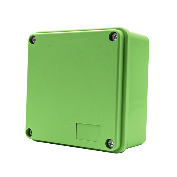 UNCRIMP GREEN EARTHING BOX 100MM X 100MM X 50MM WITH SAFETY LABEL SUPPLIED - Box UNCRIMP GREEN EARTHING BOX 100MM X 100MM X 50MM WITH SAFETY LABEL SUPPLIED Box