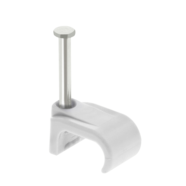 UNCRIMP 2.5MM T&E CABLE CLIPS WHITE (PK100) - Flat UNCRIMP 2.5MM T&E CABLE CLIPS WHITE (PK100) Flat