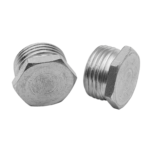 UNCRIMP 20MM BZP HEXAGON STOPPING PLUGS (PK100) - Hex Stopping Plugs UNCRIMP 20MM BZP HEXAGON STOPPING PLUGS (PK100) Hex Stopping Plugs
