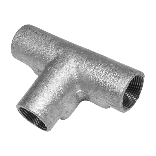 UNCRIMP 25MM GALV INSPECTION TEES (PK10) - UNCRIMP 25MM GALV INSPECTION TEES (PK10)