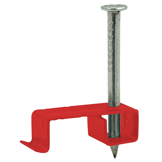 UNCRIMP 1-2.5MM METAL LSF T&E CABLE CLIPS RED (PK100) - Metal Cable Clips UNCRIMP 1-2.5MM METAL LSF T&E CABLE CLIPS RED (PK100) Metal Cable Clips