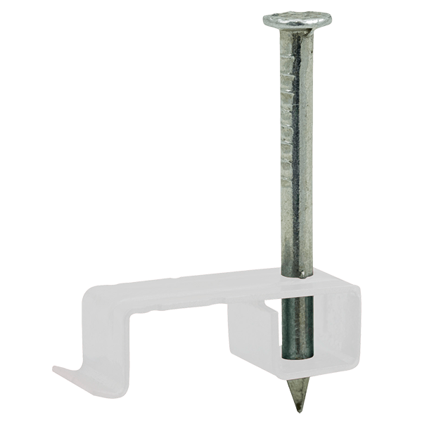 UNCRIMP 1-2.5MM METAL LSF T&E CABLE CLIPS WHITE (PK100) - Metal Cable Clips UNCRIMP 1-2.5MM METAL LSF T&E CABLE CLIPS WHITE (PK100) Metal Cable Clips