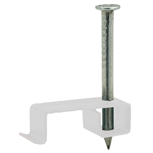 UNCRIMP 1-2.5MM METAL LSF T&E CABLE CLIPS WHITE (PK100) - Metal Cable Clips UNCRIMP 1-2.5MM METAL LSF T&E CABLE CLIPS WHITE (PK100) Metal Cable Clips
