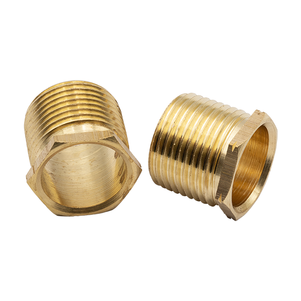 UNCRIMP 20MM LONG PATTERN BRASS MALE BUSHES (PK50) - Bushes UNCRIMP 20MM LONG PATTERN BRASS MALE BUSHES (PK50) Bushes