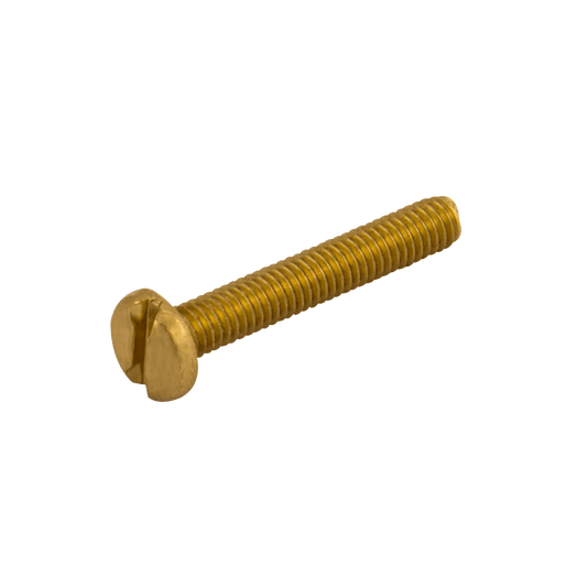 UNCRIMP M4 X 10MM SLOTTED PANHEAD BRASS MACHINE SCREWS (PK100) - Machine Screw UNCRIMP M4 X 10MM SLOTTED PANHEAD BRASS MACHINE SCREWS (PK100) Machine Screw