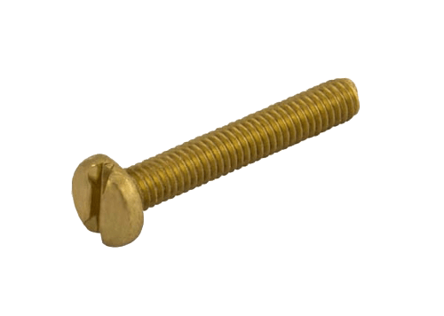 UNCRIMP M4 X 40MM SLOTTED PANHEAD BRASS MACHINE SCREWS (PK100) - Machine Screw UNCRIMP M4 X 40MM SLOTTED PANHEAD BRASS MACHINE SCREWS (PK100) Machine Screw