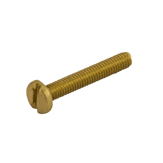 UNCRIMP M4 X 8MM SLOTTED PANHEAD BRASS MACHINE SCREWS (PK100) - Machine Screw UNCRIMP M4 X 8MM SLOTTED PANHEAD BRASS MACHINE SCREWS (PK100) Machine Screw