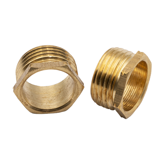 UNCRIMP 20MM SHORT PATTERN BRASS MALE BUSHES (PK50) - Bushes UNCRIMP 20MM SHORT PATTERN BRASS MALE BUSHES (PK50) Bushes