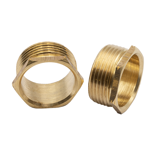 UNCRIMP 25MM SHORT PATTERN BRASS MALE BUSHES (PK50) - Bushes UNCRIMP 25MM SHORT PATTERN BRASS MALE BUSHES (PK50) Bushes