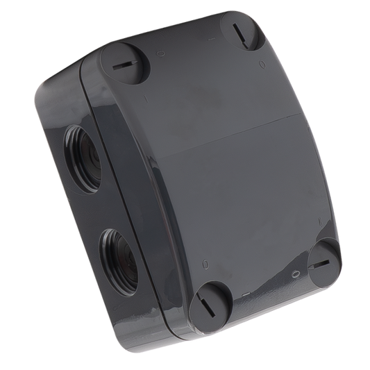 UNCRIMP 85MM X 55MM X 52MM IP66 WEATHERPROOF ENCLOSURE FURNISHED WITH 4 X 3 WAY LEVER CONNECTORS - ANTHRACITE GREY - Junction Boxes UNCRIMP 85MM X 55MM X 52MM IP66 WEATHERPROOF ENCLOSURE FURNISHED WITH 4 X 3 WAY LEVER CONNECTORS - ANTHRACITE GREY Junction Boxes