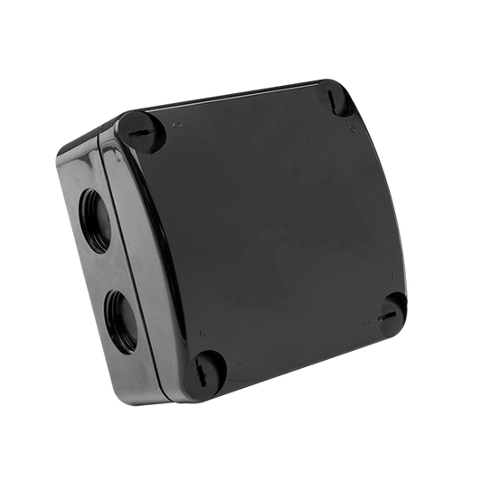 UNCRIMP 85 X 85 X 52MM IP66 WEATHERPROOF ENCLOSURE - BLACK - Junction Boxes UNCRIMP 85 X 85 X 52MM IP66 WEATHERPROOF ENCLOSURE - BLACK Junction Boxes