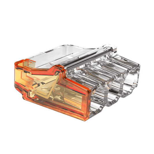 UNCRIMP 24A 450V 3 PORT PUSH-IN CON OR (PK100) - Push In Connectors UNCRIMP 24A 450V 3 PORT PUSH-IN CON OR (PK100) Push In Connectors