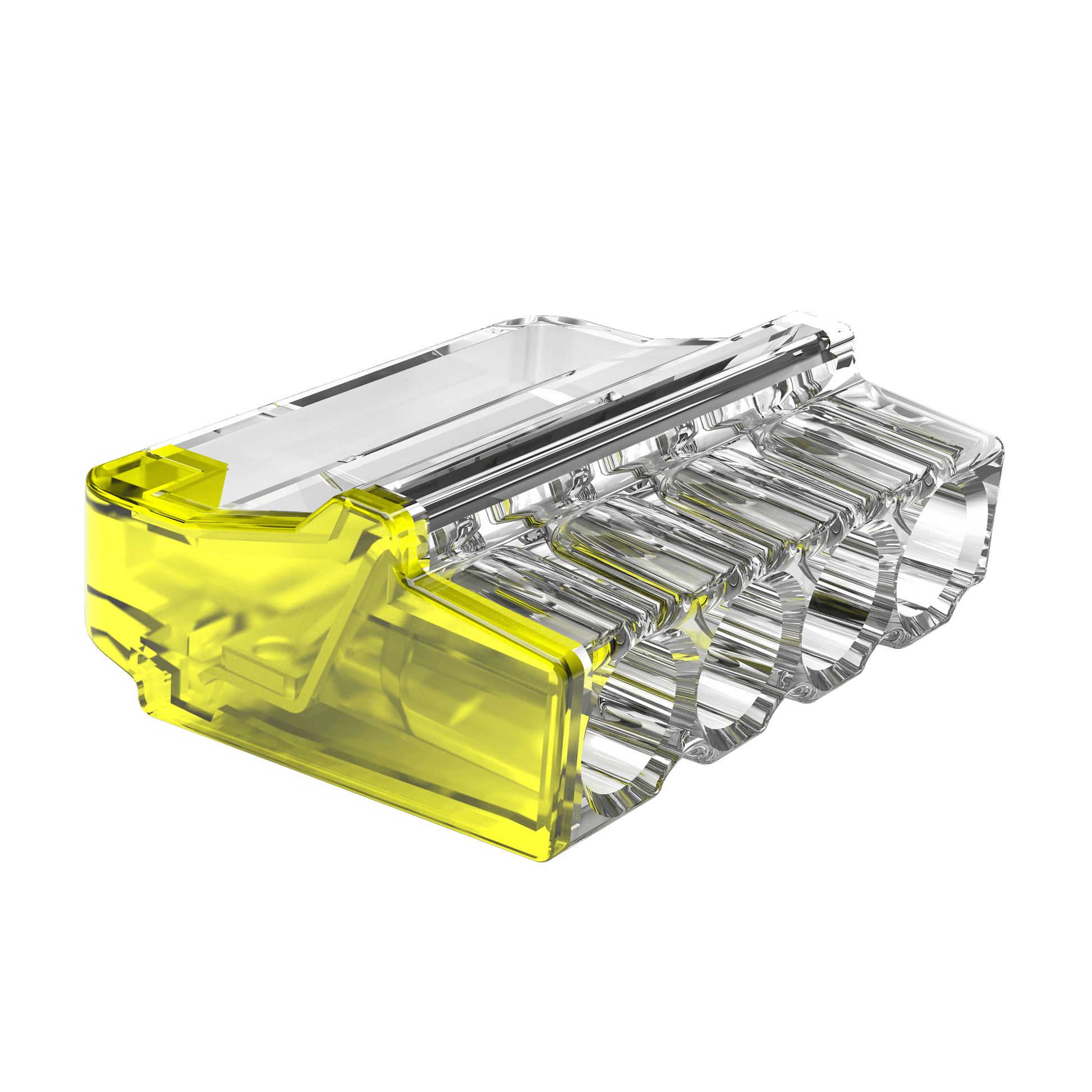 UNCRIMP 24A 450V 4 PORT PUSH-IN CON YL (PK100) - Push In Connectors UNCRIMP 24A 450V 4 PORT PUSH-IN CON YL (PK100) Push In Connectors