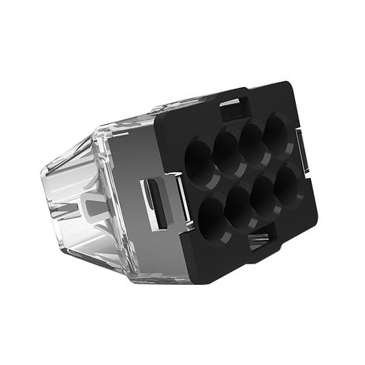 UNCRIMP 24A 450V 8 PORT PUSH-IN CON BK (PK50) - Push In Connectors UNCRIMP 24A 450V 8 PORT PUSH-IN CON BK (PK50) Push In Connectors