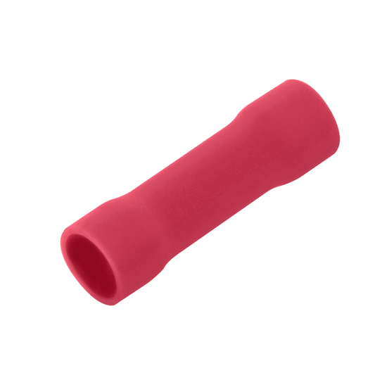 UNCRIMP RED BUTT CONNECTOR TERMINAL (PK100) - Red UNCRIMP RED BUTT CONNECTOR TERMINAL (PK100) Red