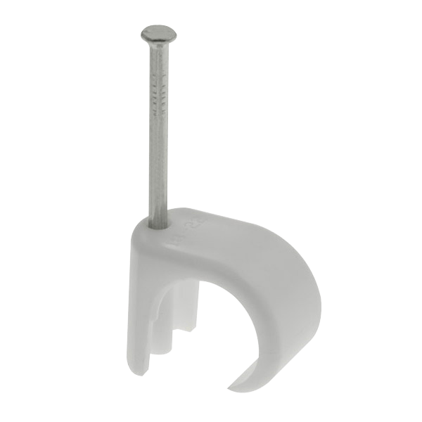 UNCRIMP 22-26MM ROUND CABLE CLIPS WHITE (PK50) - Round UNCRIMP 22-26MM ROUND CABLE CLIPS WHITE (PK50) Round