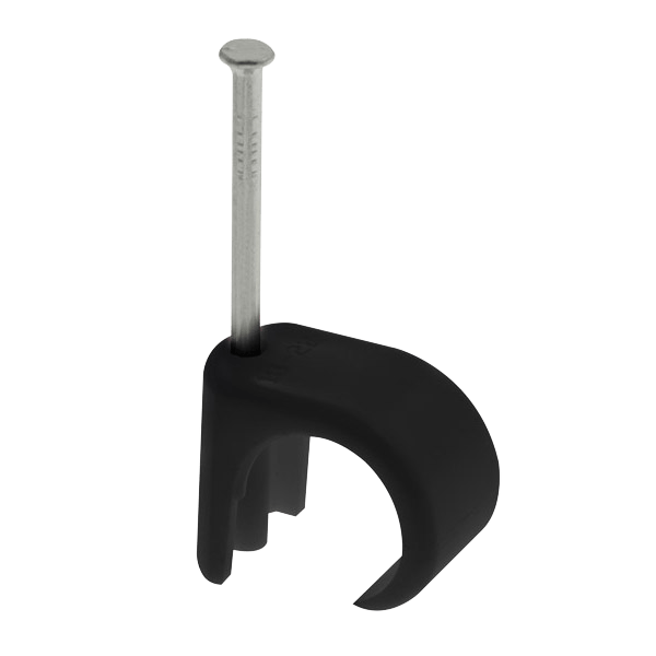 UNCRIMP 2-3MM ROUND CABLE CLIPS BLACK (PK100) - Round UNCRIMP 2-3MM ROUND CABLE CLIPS BLACK (PK100) Round