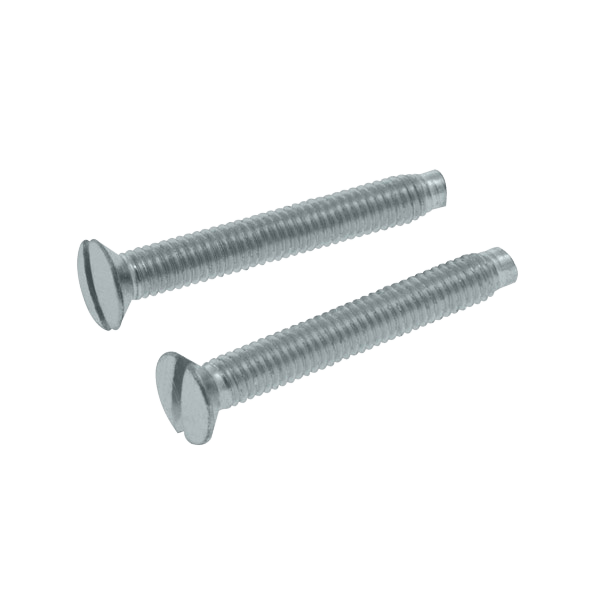 UNCRIMP M3.5 X 40MM SLOTTED RAISED COUNTERSUNK BZP MACHINE SCREWS (PK100) - Countersunk UNCRIMP M3.5 X 40MM SLOTTED RAISED COUNTERSUNK BZP MACHINE SCREWS (PK100) Countersunk