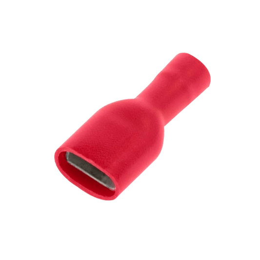 UNCRIMP 100RED FULLY INS F PUSHON 4.8 & .8MM TAB - Red UNCRIMP 100RED FULLY INS F PUSHON 4.8 & .8MM TAB Red