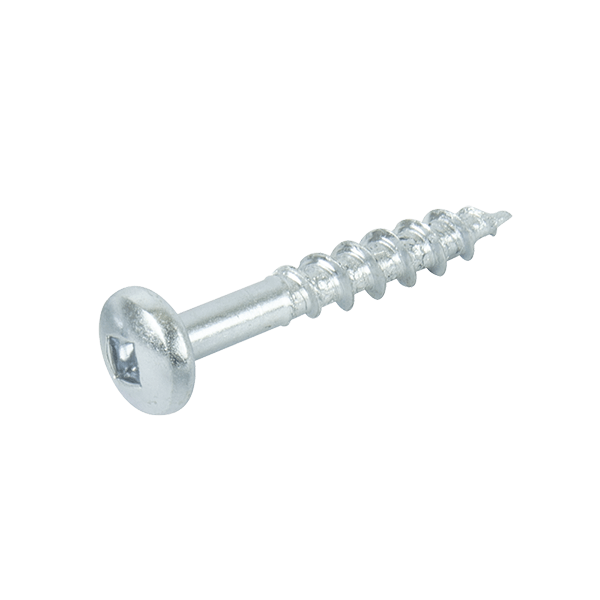 UNCRIMP 10 X 1" SQUARELOCK ROUNDHEAD BZP WOODSCREWS (PK200) - Squarelock UNCRIMP 10 X 1" SQUARELOCK ROUNDHEAD BZP WOODSCREWS (PK200) Squarelock