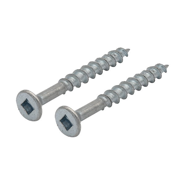 UNCRIMP 2 X 3" SQUARELOCK FLAT COUNTERSUNK BZP WOODSCREWS (PK100) - Squarelock UNCRIMP 2 X 3" SQUARELOCK FLAT COUNTERSUNK BZP WOODSCREWS (PK100) Squarelock
