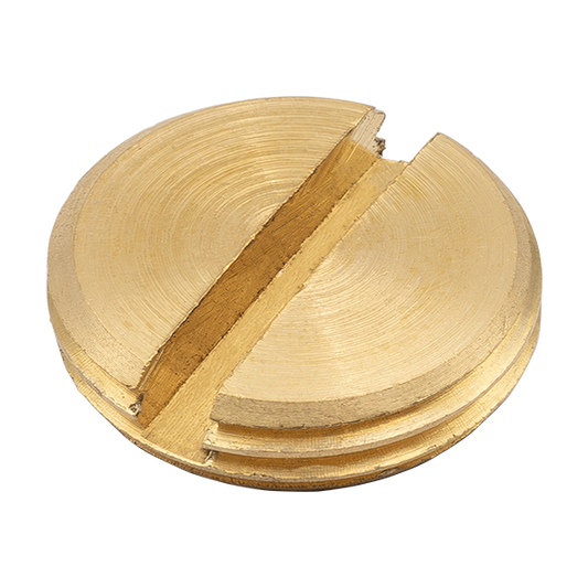 UNCRIMP 20MM BRASS SLOTTED PLUGS (PK50) - Slotted Plugs UNCRIMP 20MM BRASS SLOTTED PLUGS (PK50) Slotted Plugs