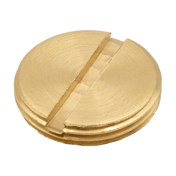 UNCRIMP 25MM BRASS SLOTTED PLUGS (PK50) - Slotted Plugs UNCRIMP 25MM BRASS SLOTTED PLUGS (PK50) Slotted Plugs