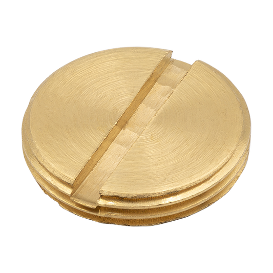 UNCRIMP 25MM BRASS SLOTTED PLUGS (PK50) - Slotted Plugs UNCRIMP 25MM BRASS SLOTTED PLUGS (PK50) Slotted Plugs