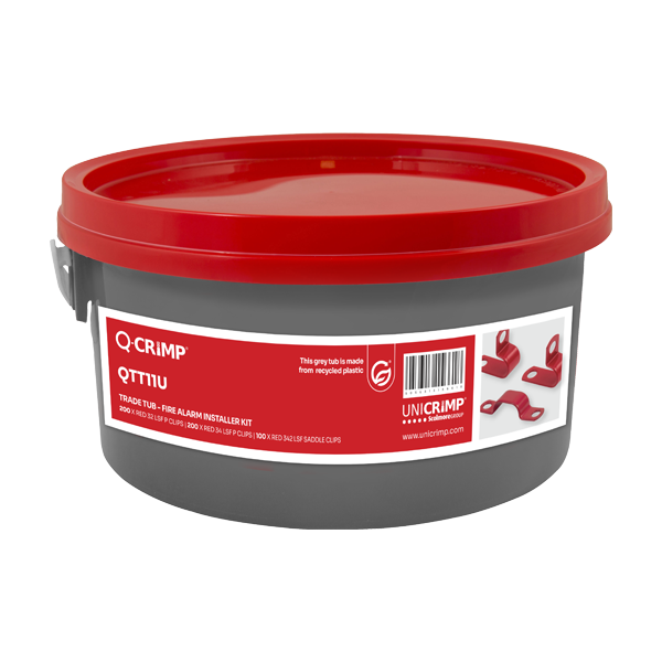 UNCRIMP TRADE TUB - 200 X RED 32 LSF P CLIPS, 200 X RED 34 LSF P CLIPS, 100 X RED 342 LSF SADDLE CLIPS - Trade Tub UNCRIMP TRADE TUB - 200 X RED 32 LSF P CLIPS, 200 X RED 34 LSF P CLIPS, 100 X RED 342 LSF SADDLE CLIPS Trade Tub