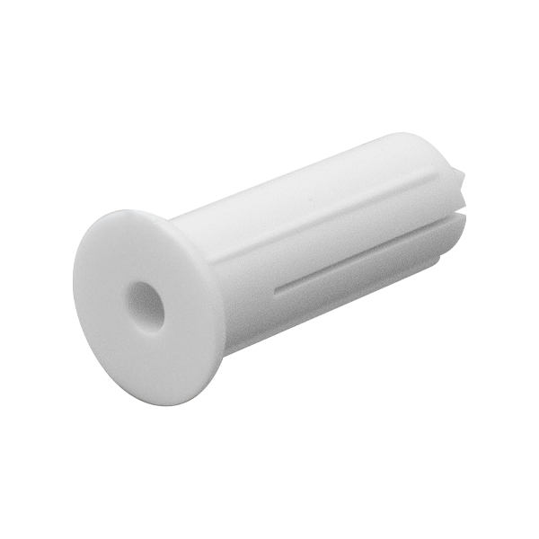 UNCRIMP WHITE WALL CLIP PLUG - 5.5mm x 18mm - UNCRIMP WHITE WALL CLIP PLUG - 5.5mm x 18mm