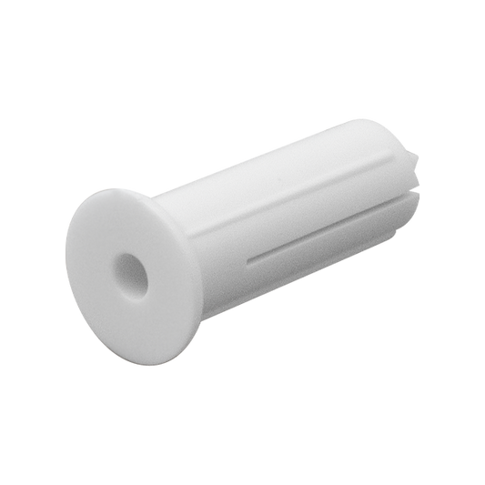 UNCRIMP WHITE WALL CLIP PLUG - 5.5mm x 18mm - UNCRIMP WHITE WALL CLIP PLUG - 5.5mm x 18mm