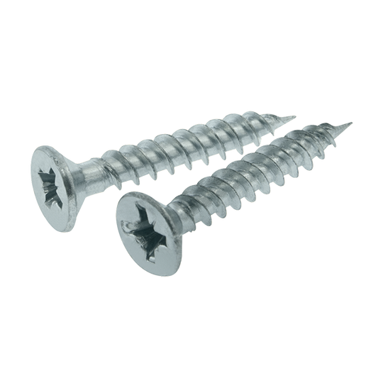 UNCRIMP TWIN THREAD COUNTERSUNK POZI BZP 8 X 0.5" (PK200) - Twin Thread Woodscrews UNCRIMP TWIN THREAD COUNTERSUNK POZI BZP 8 X 0.5" (PK200) Twin Thread Woodscrews