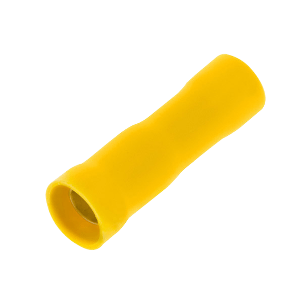 UNCRIMP YELLOW FEMALE AUTO BULLET 5MM (PK100) - Yellow UNCRIMP YELLOW FEMALE AUTO BULLET 5MM (PK100) Yellow