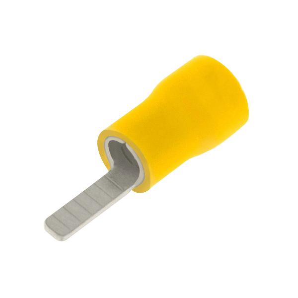 UNCRIMP YELLOW BLADE TERMINAL 10MM (PK100) - Yellow UNCRIMP YELLOW BLADE TERMINAL 10MM (PK100) Yellow
