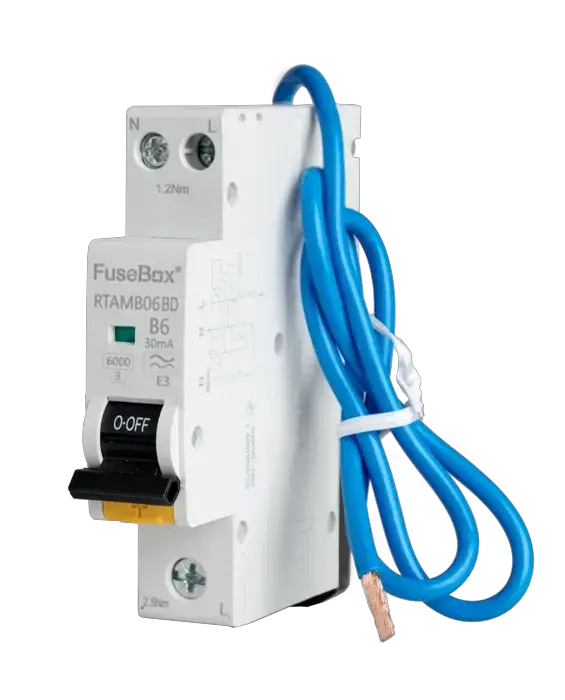 Fusebox BD MINI 6A B RCBO 1P+N (SW) 30mA 6kA TYPE A - Electrical Fusebox BD MINI 6A B RCBO 1P+N (SW) 30mA 6kA TYPE A Electrical