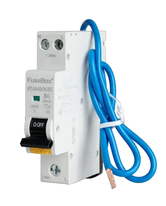 Fusebox BD MINI 6A B RCBO 1P+N (SW) 30mA 6kA TYPE A - Electrical Fusebox BD MINI 6A B RCBO 1P+N (SW) 30mA 6kA TYPE A Electrical