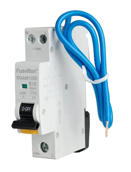 Fusebox BD MINI 10A B RCBO 1P+N (SW) 30mA 6kA TYPE A - Electrical Fusebox BD MINI 10A B RCBO 1P+N (SW) 30mA 6kA TYPE A Electrical